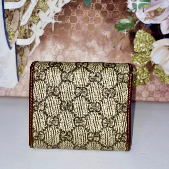 🔥 GUCCI GG Horsebit Supreme Monogram Wallet - Picture 3 of 13